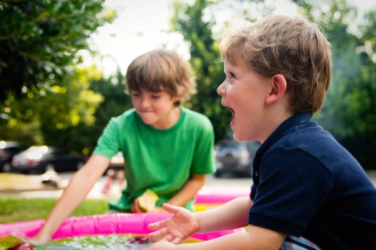 children talking